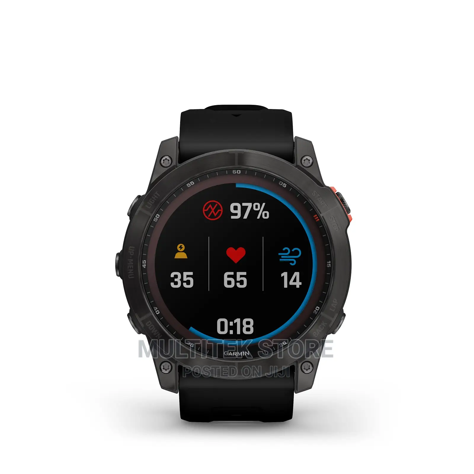 Garmin Fenix 7X Solar, Slate Gray With Black Band