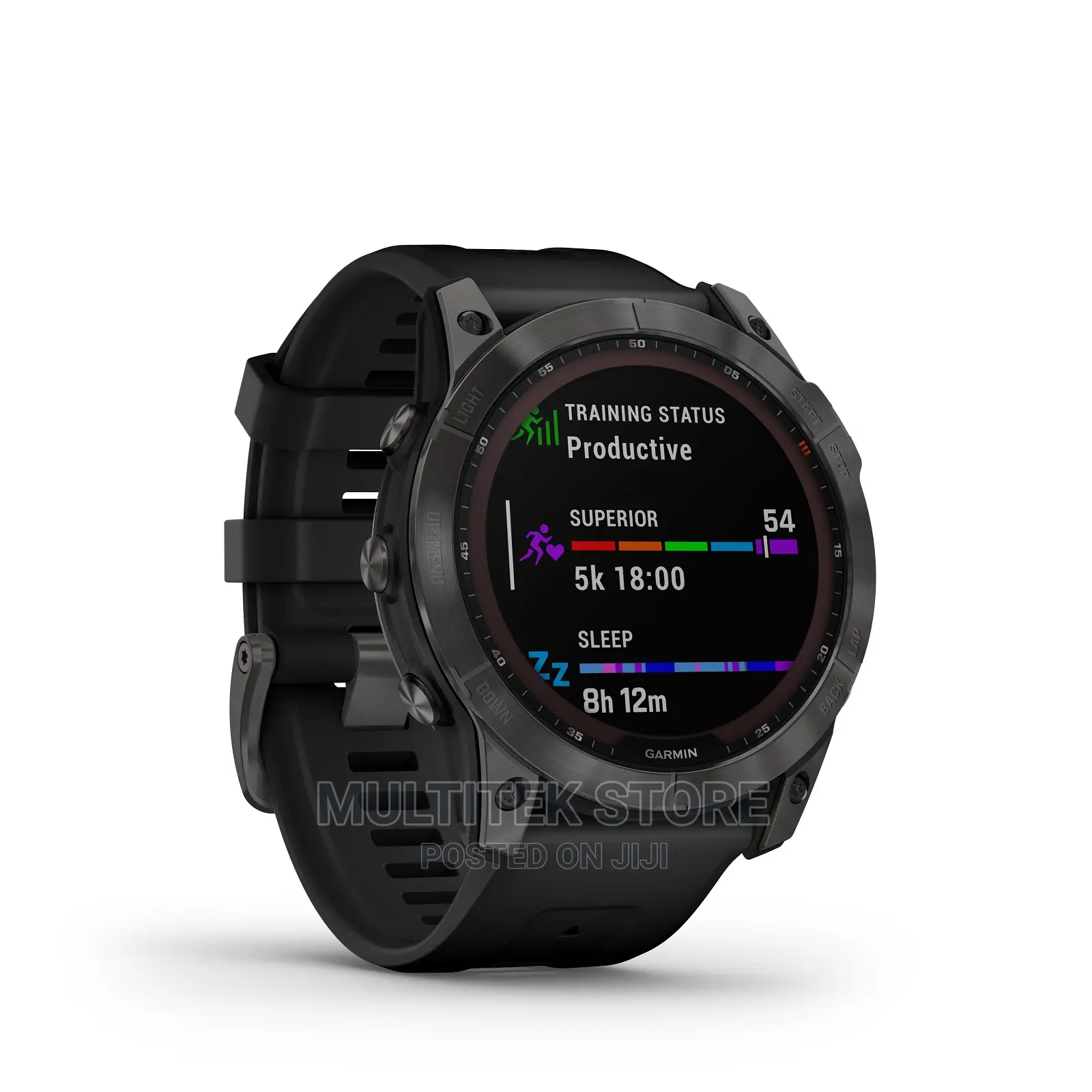 Garmin Fenix 7X Solar, Slate Gray With Black Band