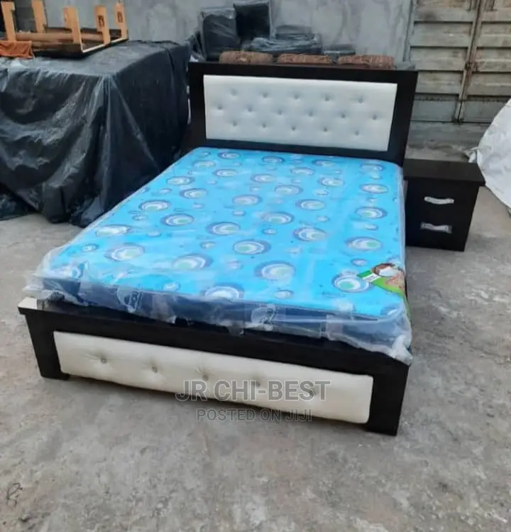 4.5 by 6 HDF Wooden Bed Frame