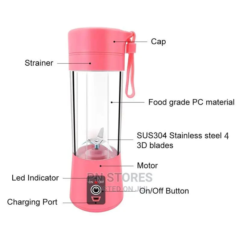 6blades Portable Rechargeable Juice With Blender