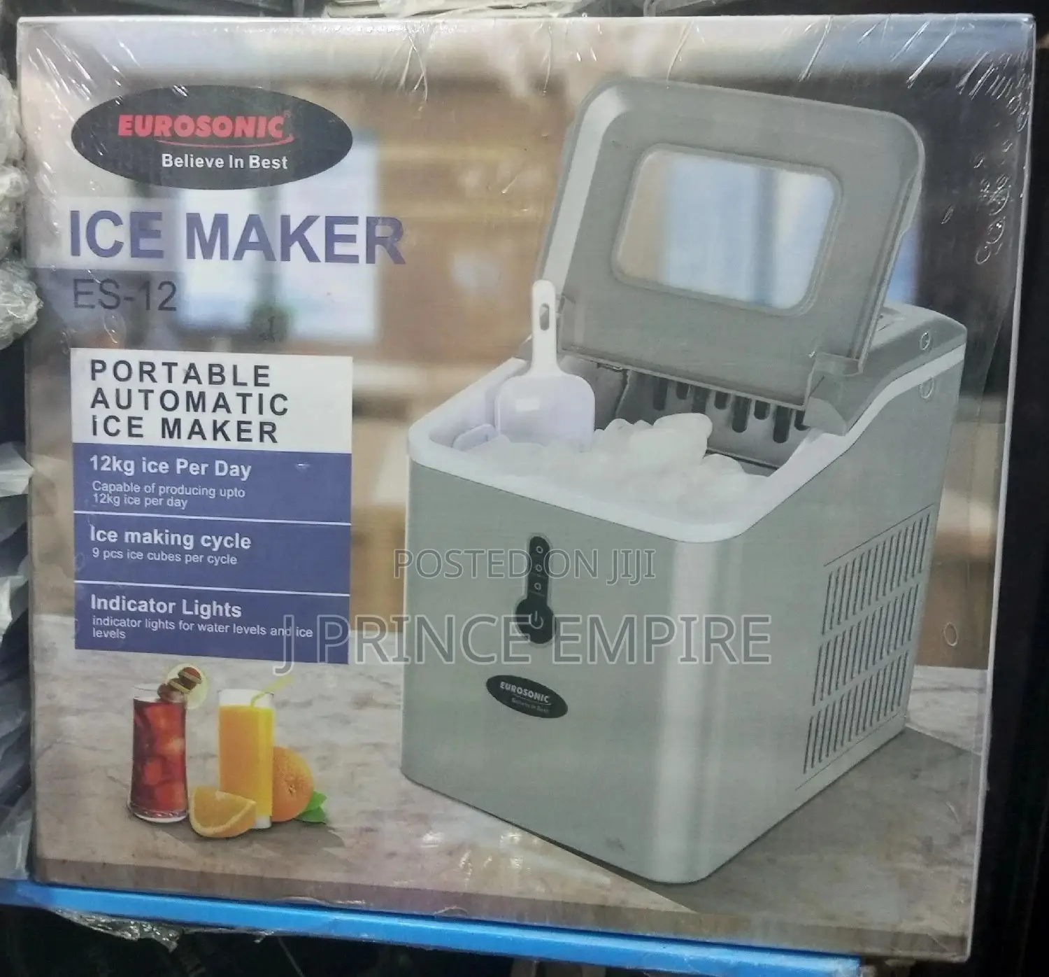 Eurosonic Ice Cube Block Maker Freezer Fridge