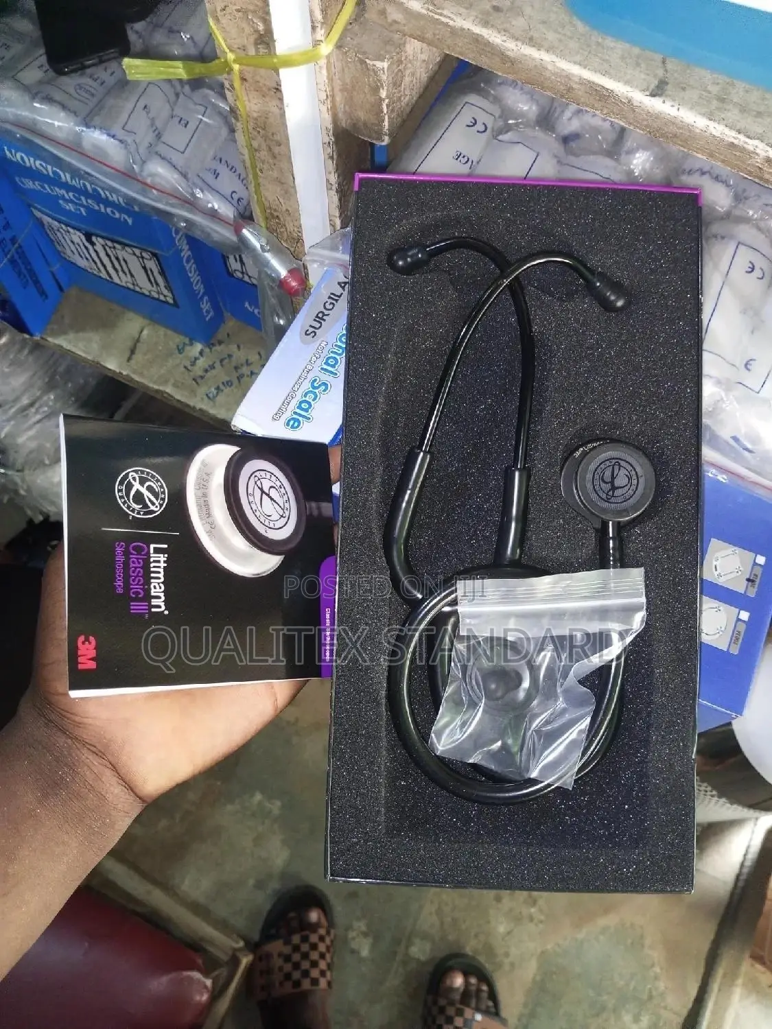 All Black Littmann Classic 3 Stethoscope
