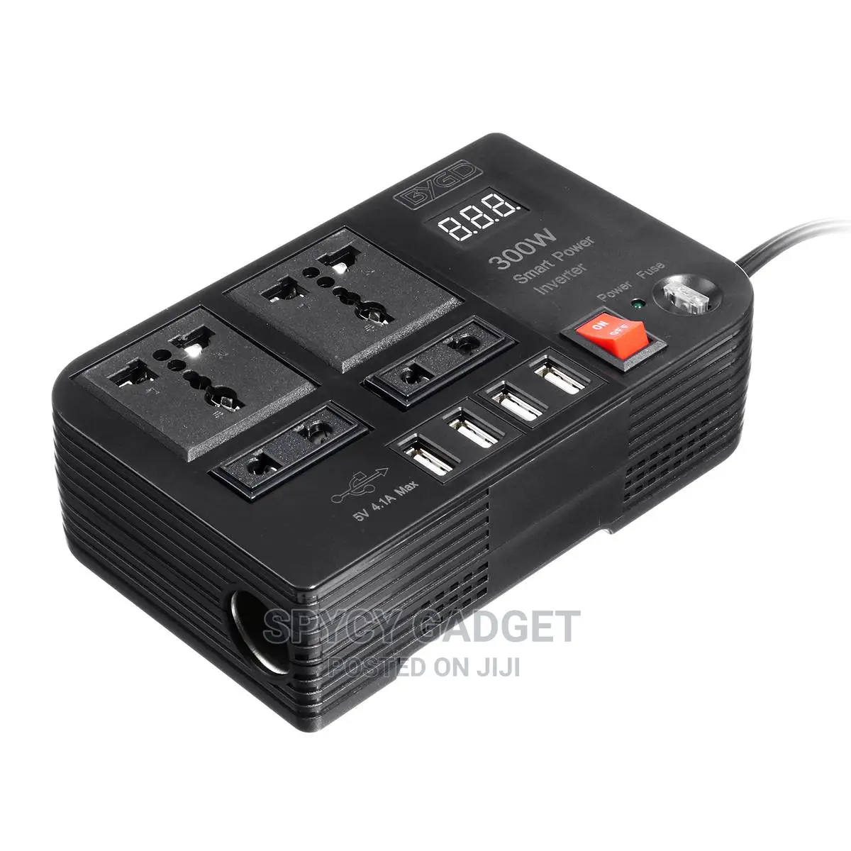 300w Car Power Inverter With Usb Ports Socket Plug