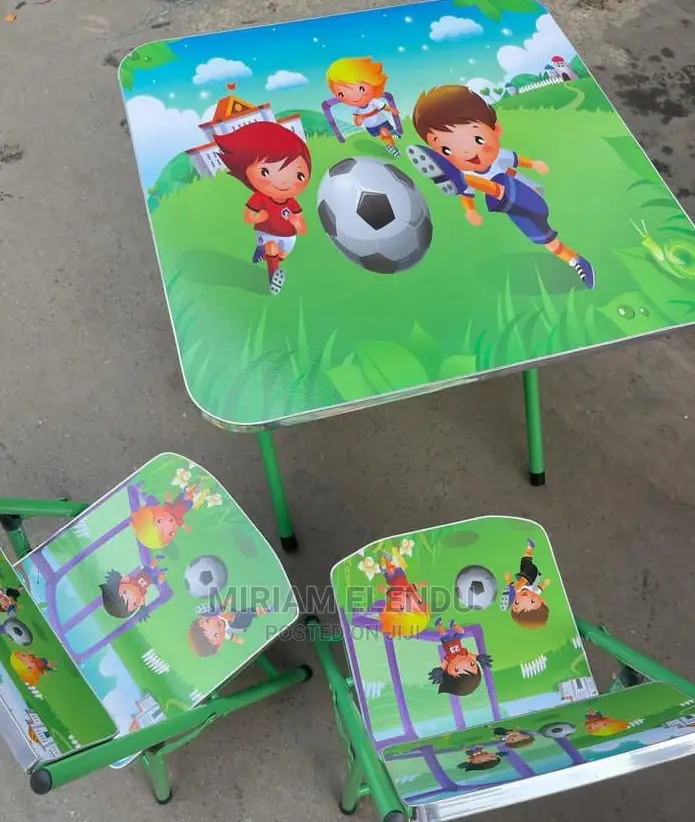 Kids Foldable Studying Dinning Table and Chairs