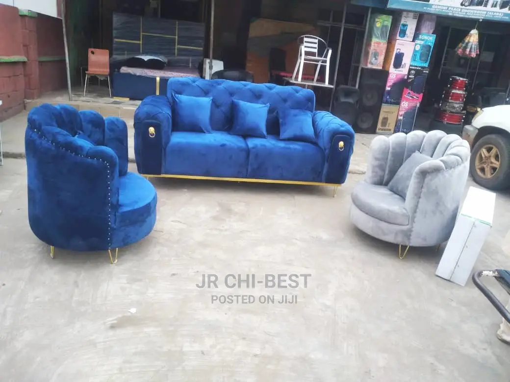 Full Set of Padded Upholstery Sofa Chairs - 7 Seater