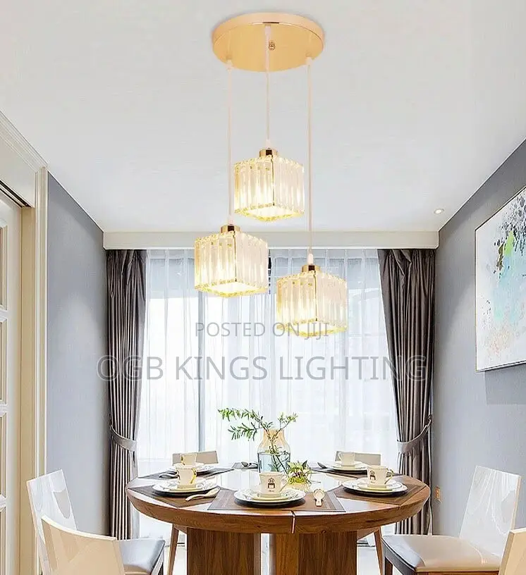 Modern Luxury Crystal 3in1 Chandelier Dropping Light