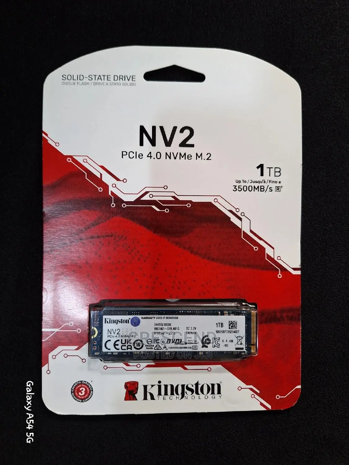 1tb Nv2 Kingston 4.0 Nvme SSD