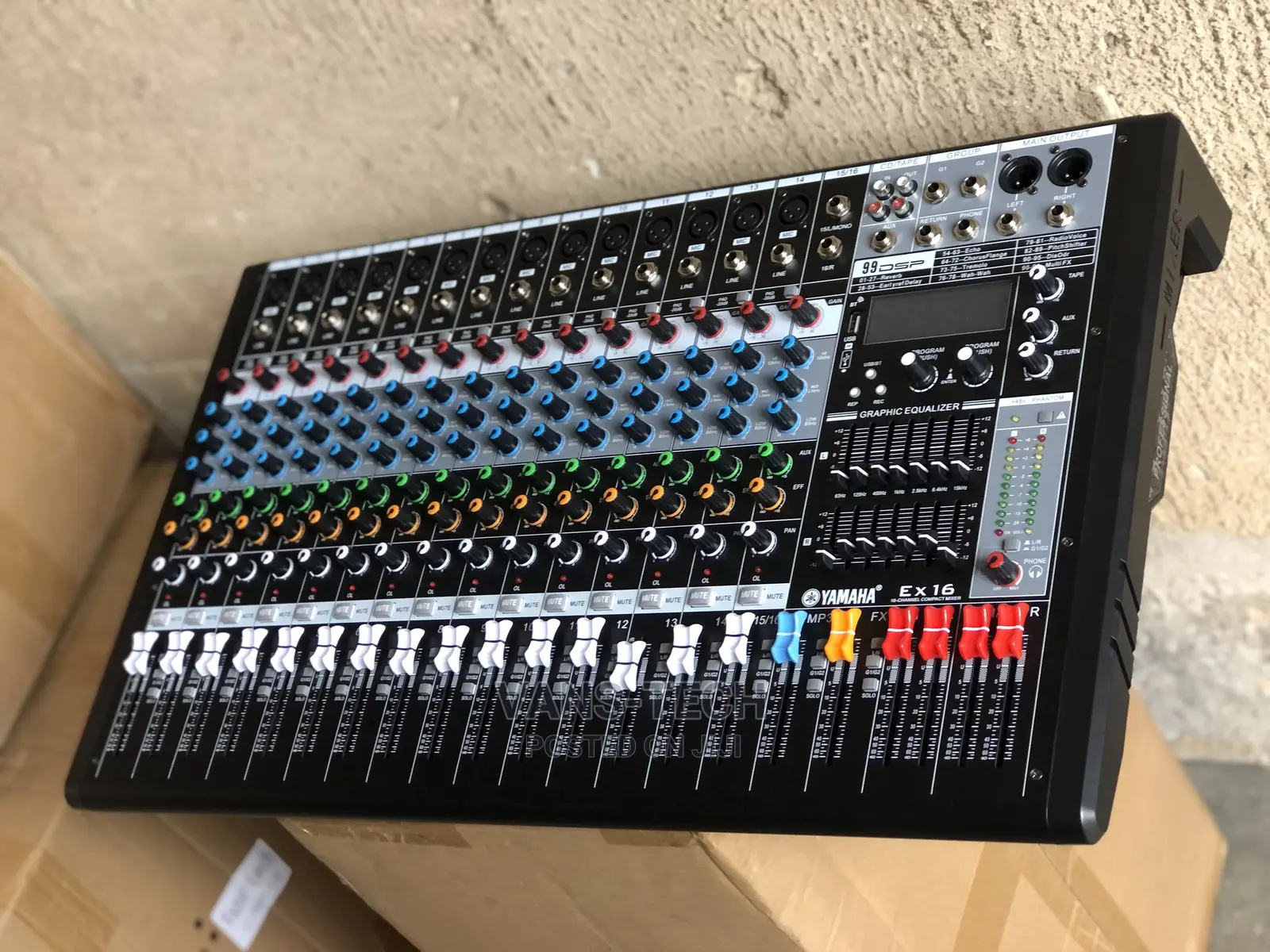 Yamaha 16channels Mixer,Eq,Group1 2,Aux