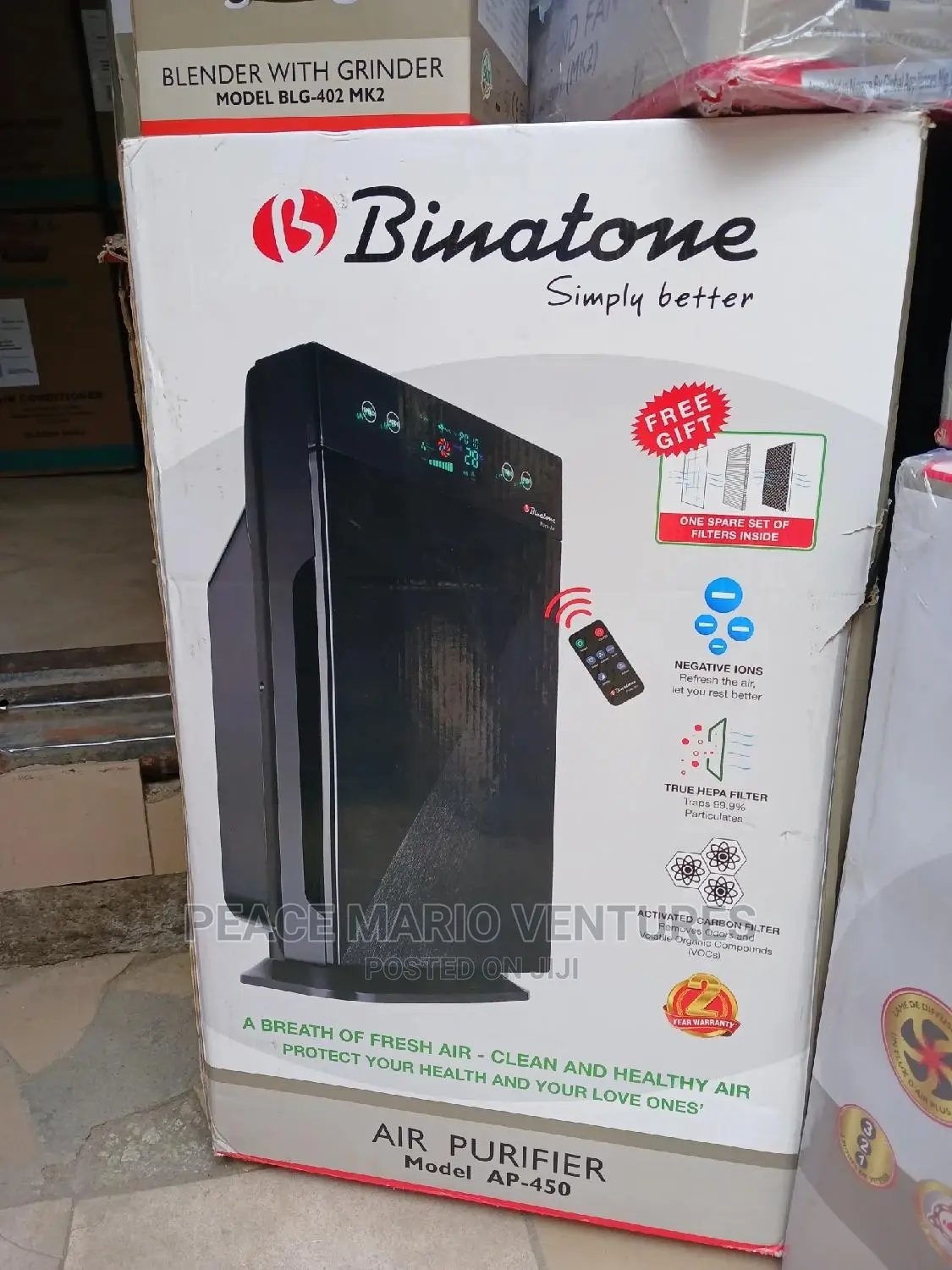 Quality Binatone Air Purifier With 12months Warranty.