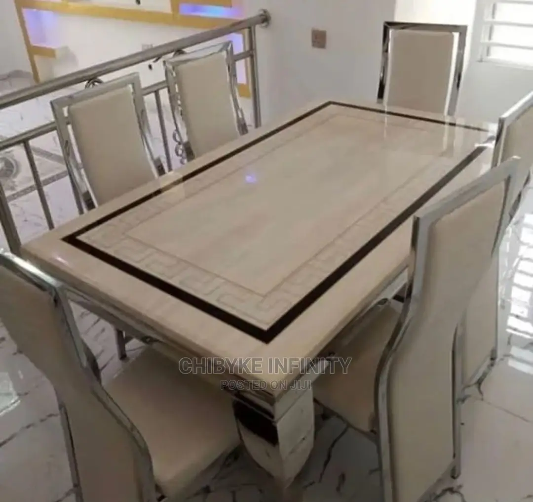 Imported, Brand New and Top Quality 6-Seater MARBLE DINING