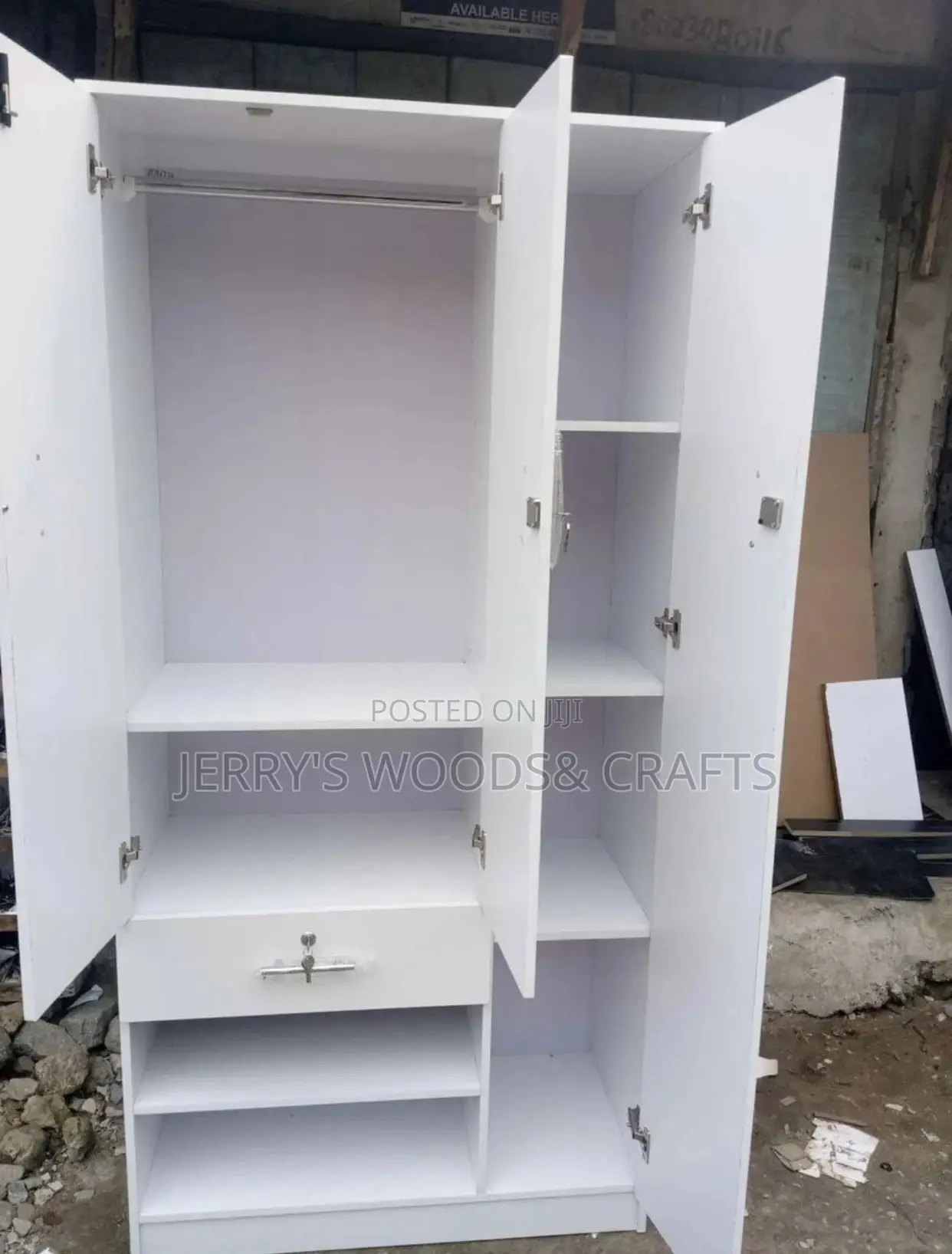 3feet White Wardrobe
