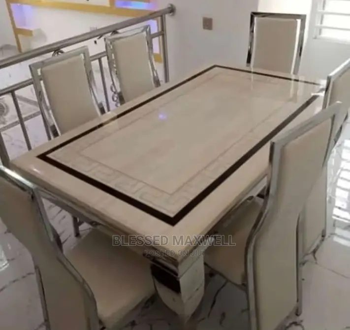 6 Set Marble Dinning Table