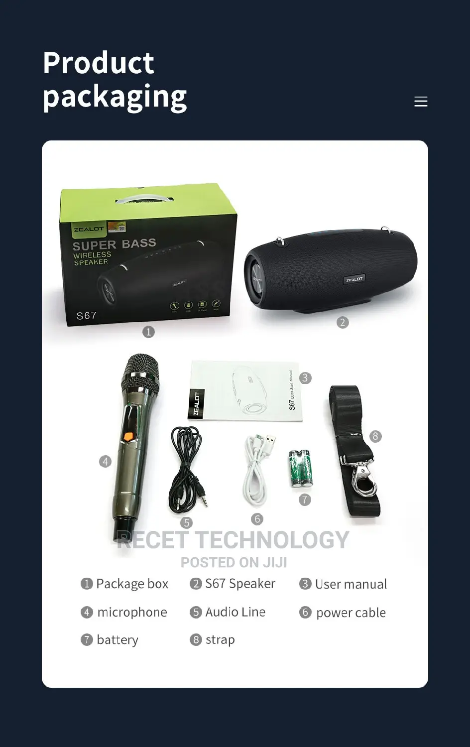 Zealot S67 Plus Loud Speaker