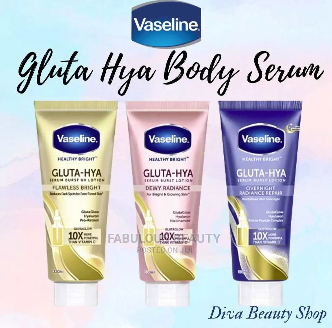 Vaseline Gluta-Hya Serum Burst Lotion Flawless Bright.