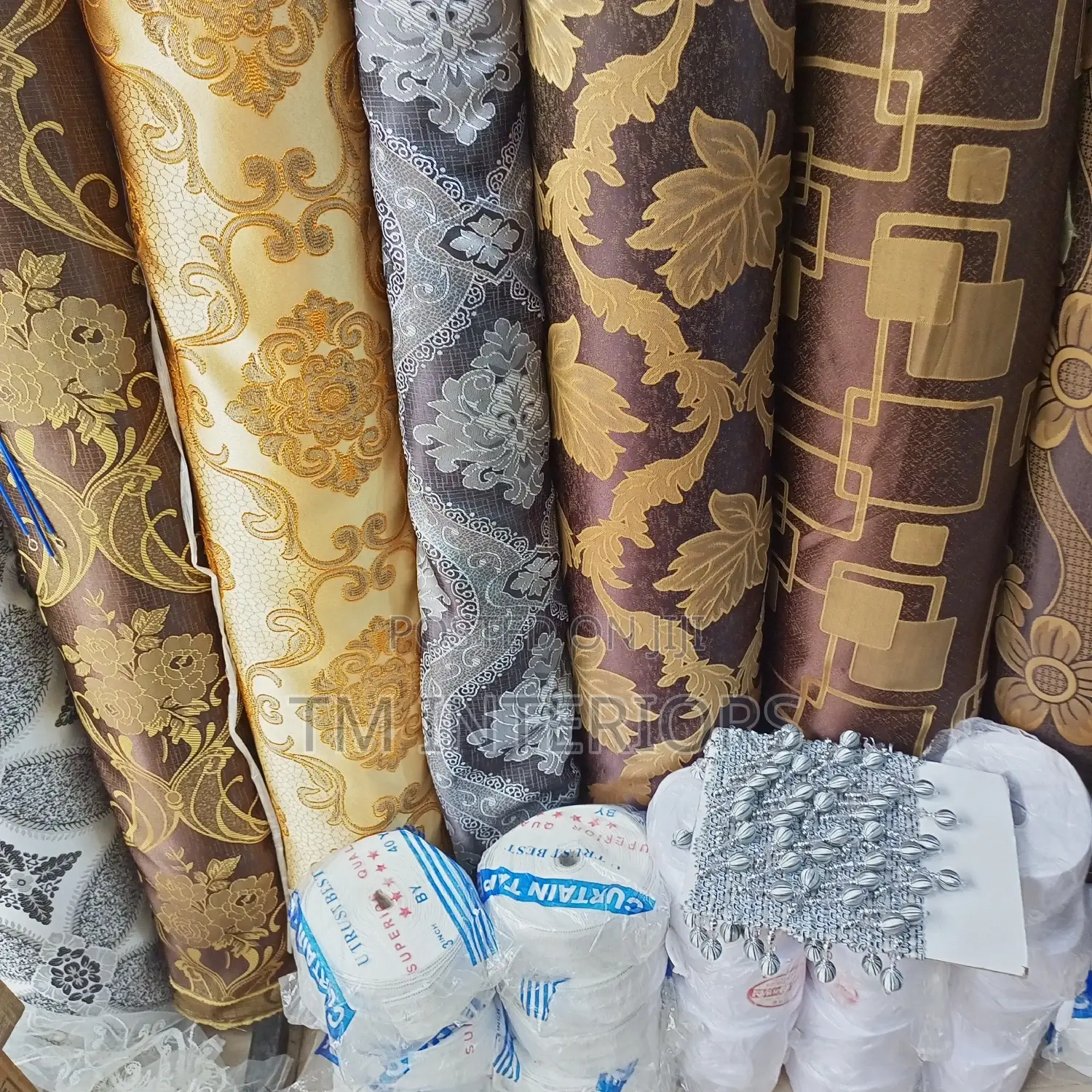 Tm Interiors Exclusive Turkey Brand Damask Curtains Blinds