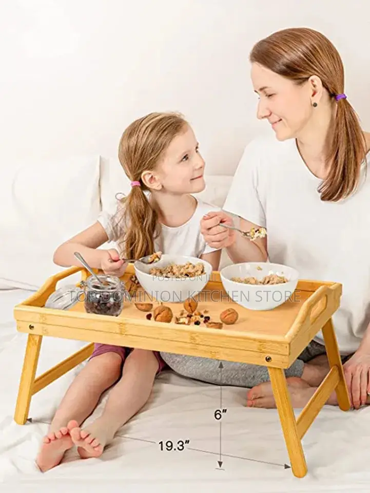 Foldable Breakfast Wooden Tray