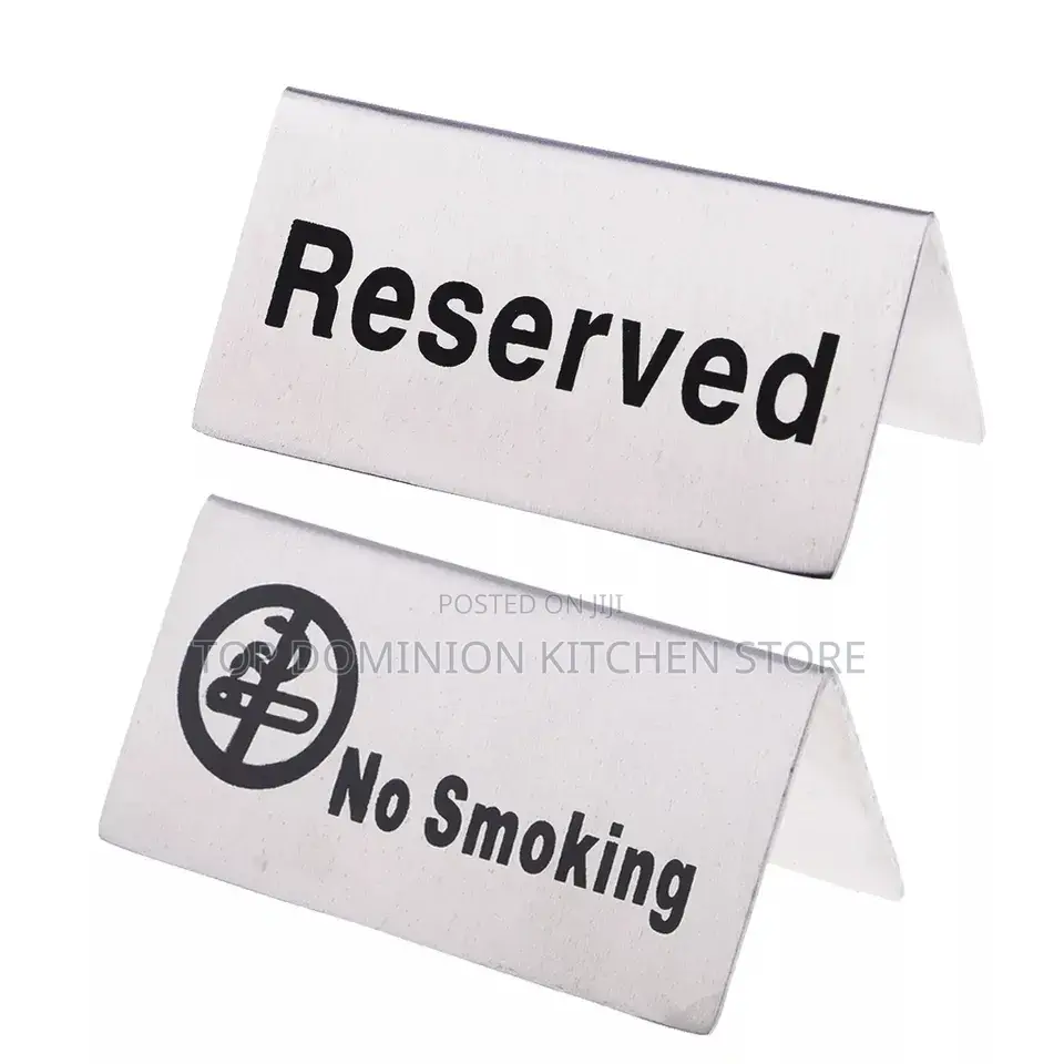 Safety Warning Table Signs