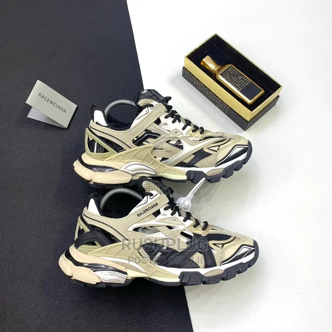 Dope Balenciaga High Top Runner Black/Brown Sneakers