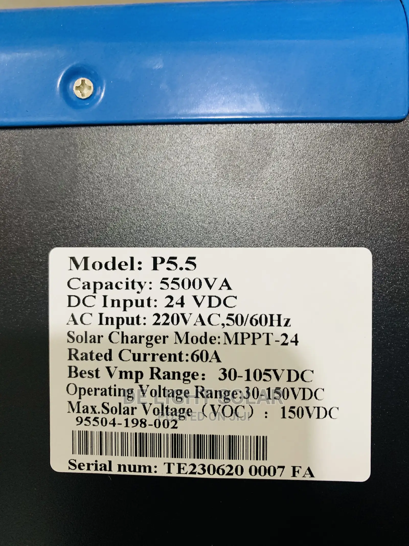 5.5kva 24v Famicare Hybrid Inverter