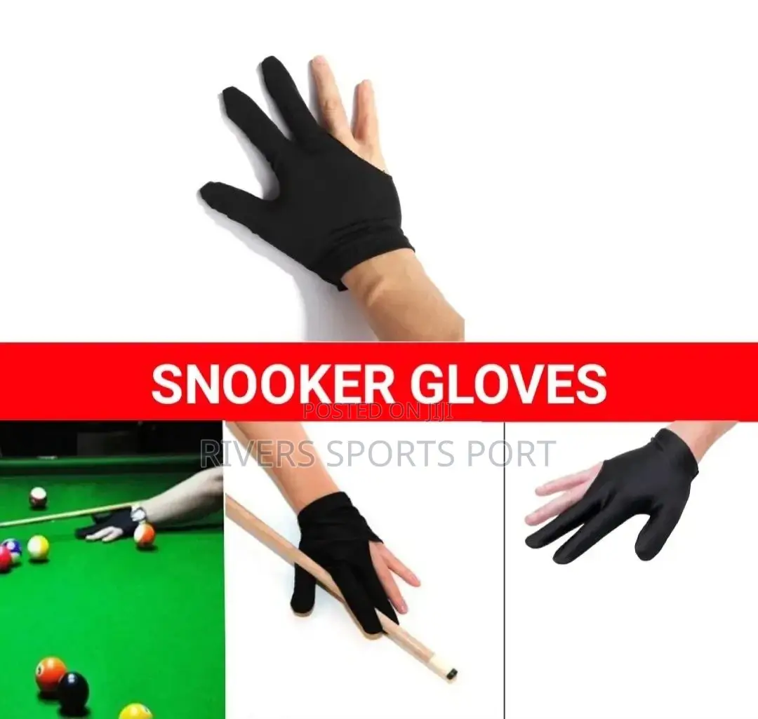 Professional Spandex Snooker Billiard Glove Black, Blue, Red