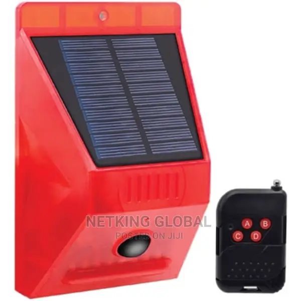 Solar Powered Alarm Motion Sensor Siren