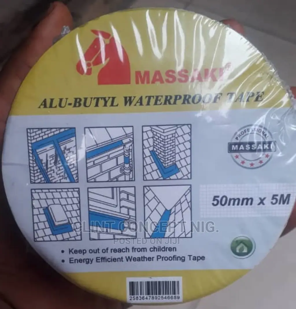 New Massaki Professional Alu-butyl Waterproof Tape 50mm X 5m