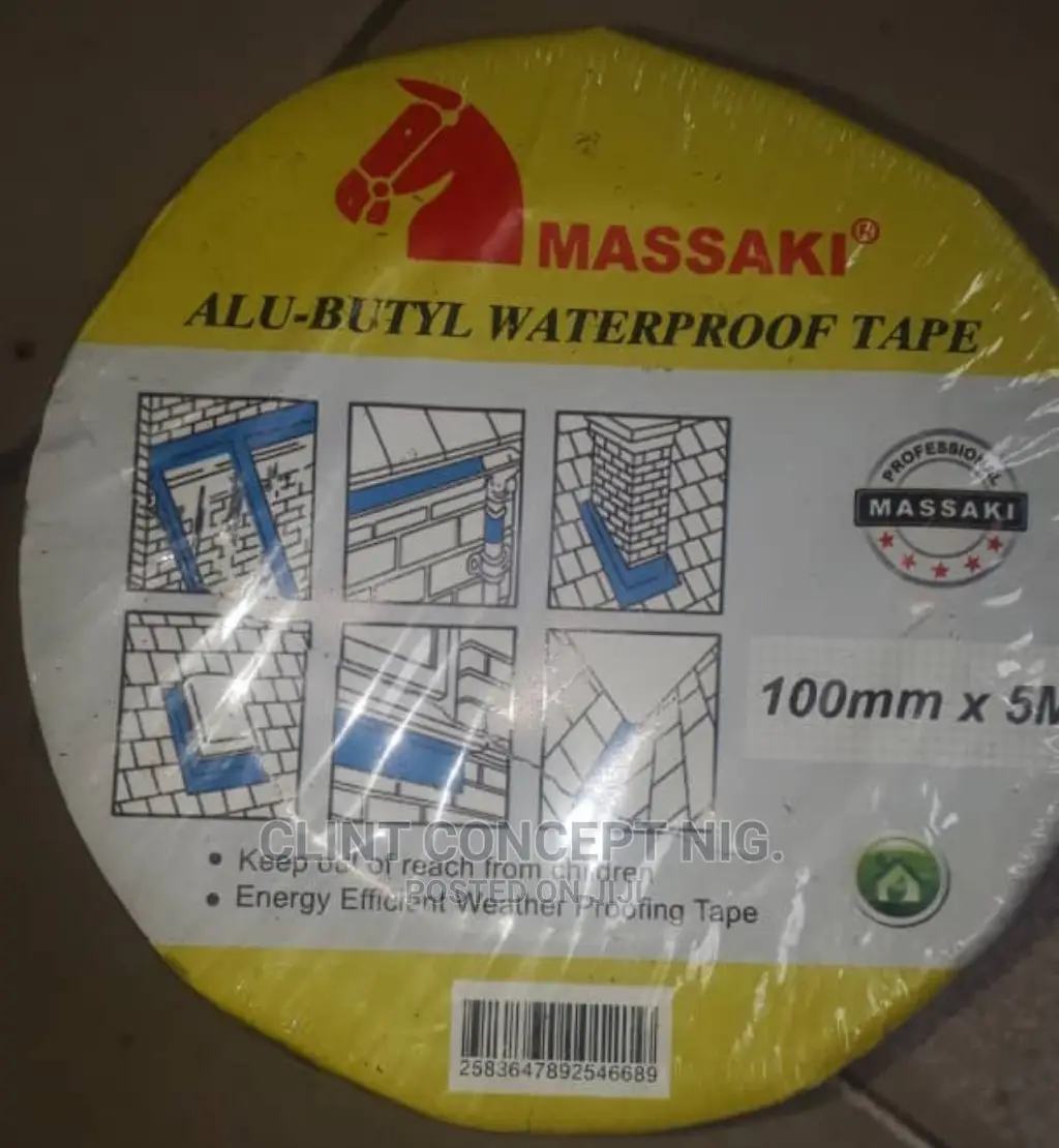 Massaki Professional Alu-butyl Waterproof Tape 100mm X 5m