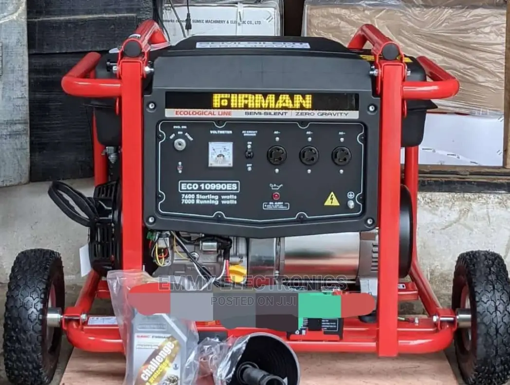 7.6kva Firman Petrol Generator Model Eco10990e2 100% Copper
