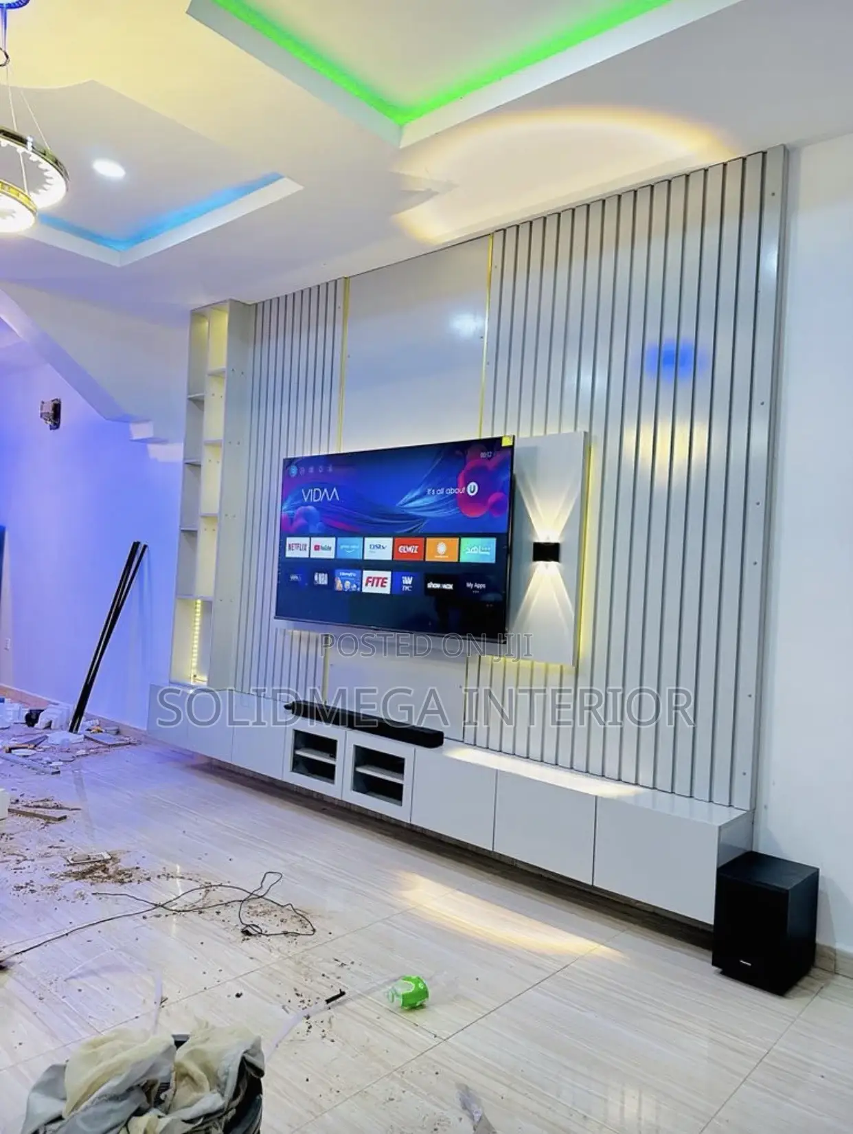 Solid Interior 12ft Tv Stand