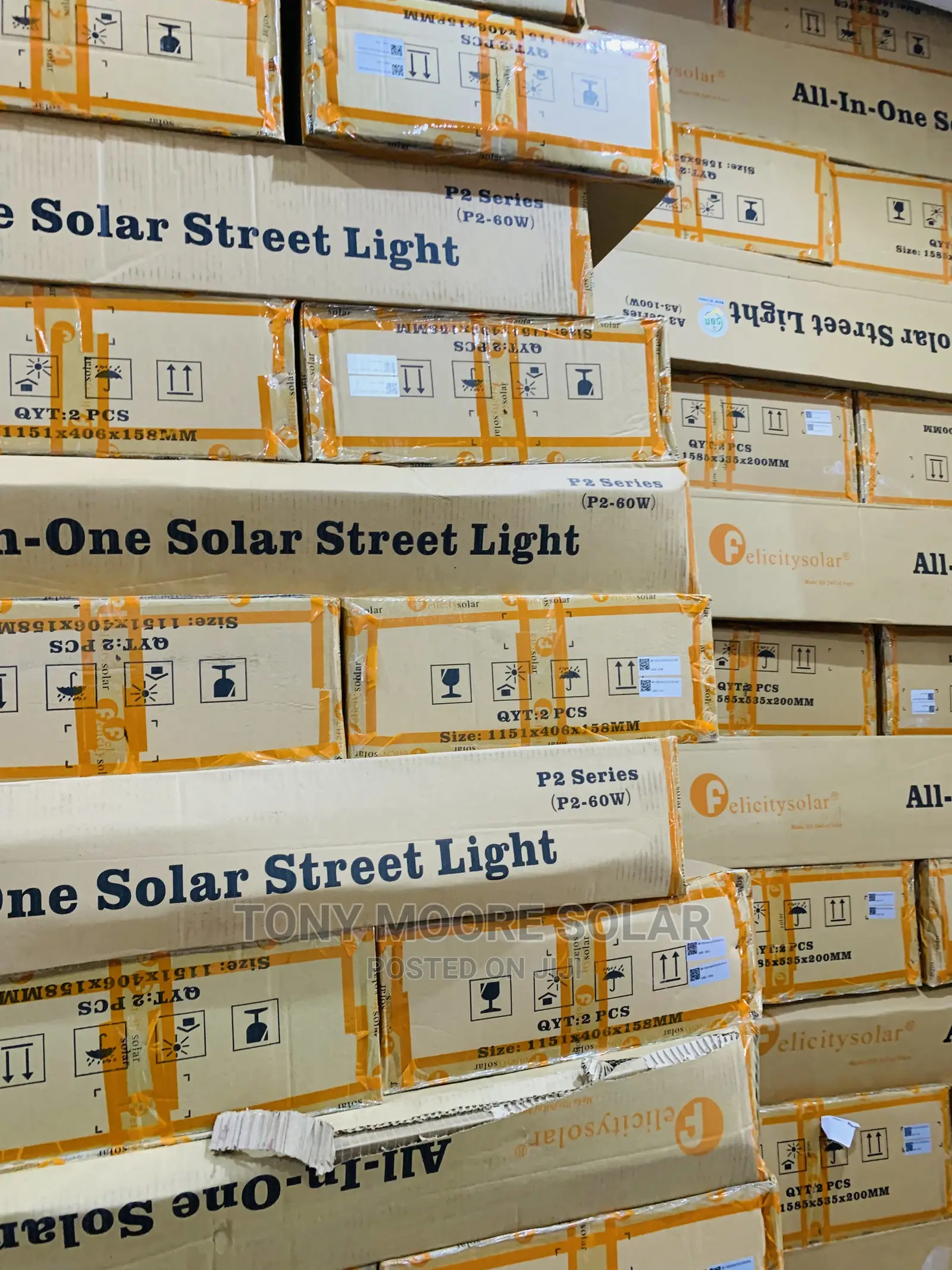 All in One Felicity Solar Street Light P2 60w