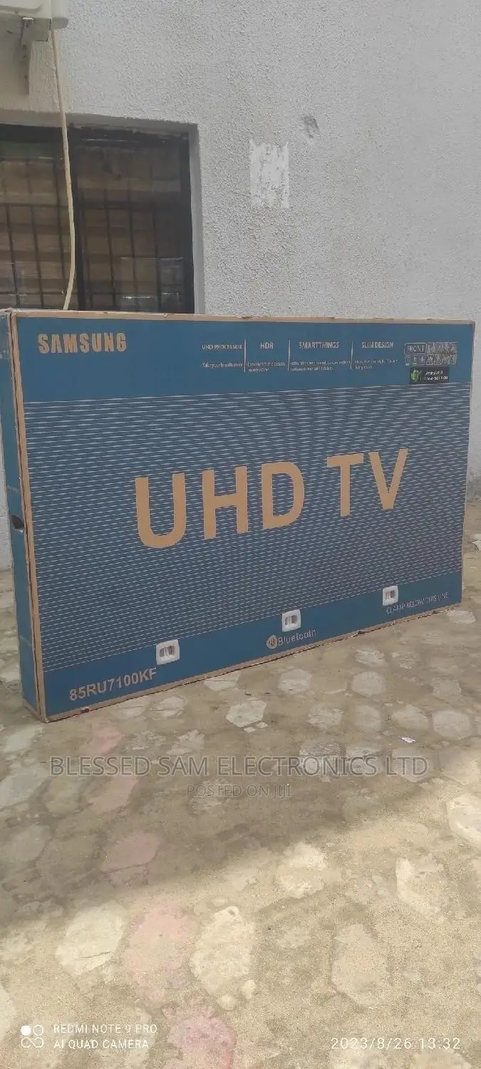 Samsung 85"Inch' UHD Android SMART Frameless Tv>Bluetooth