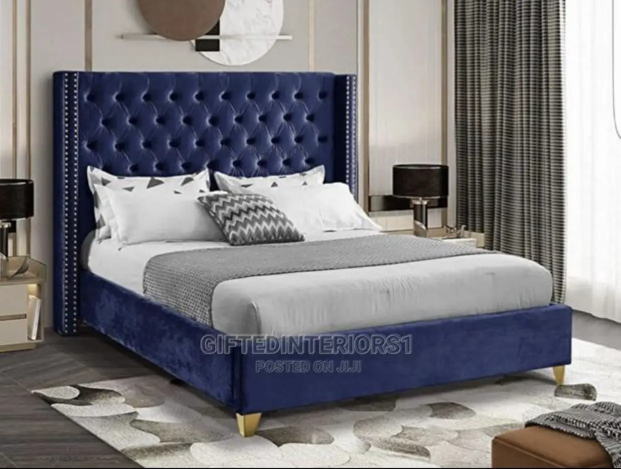 6 by 6 Tufted Bed Frame