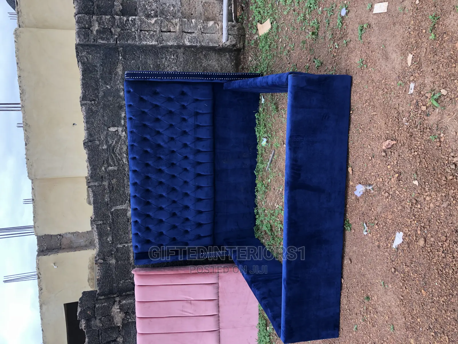 6 by 6 Tufted Bed Frame