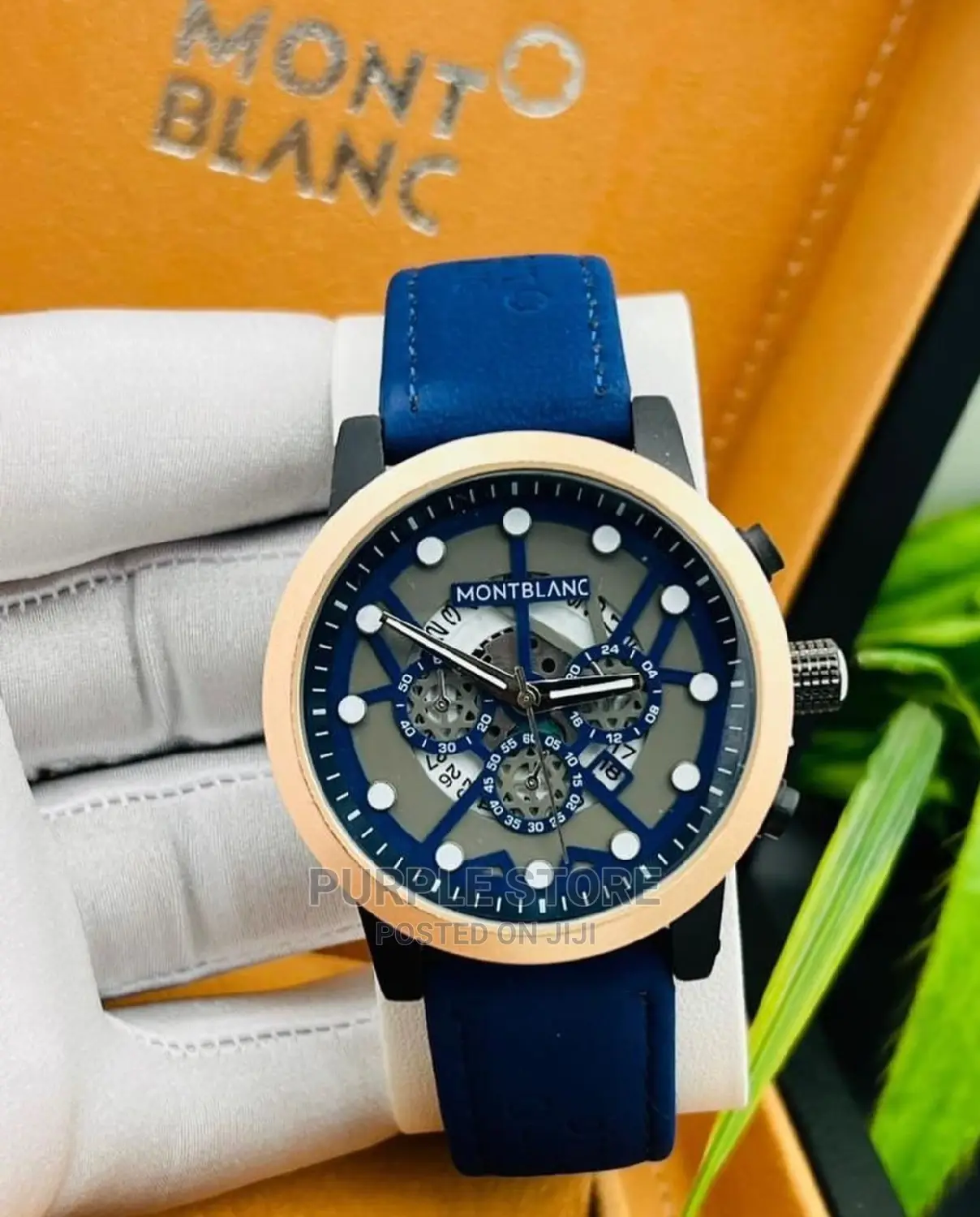 Mont Blanc~Blue~Leather