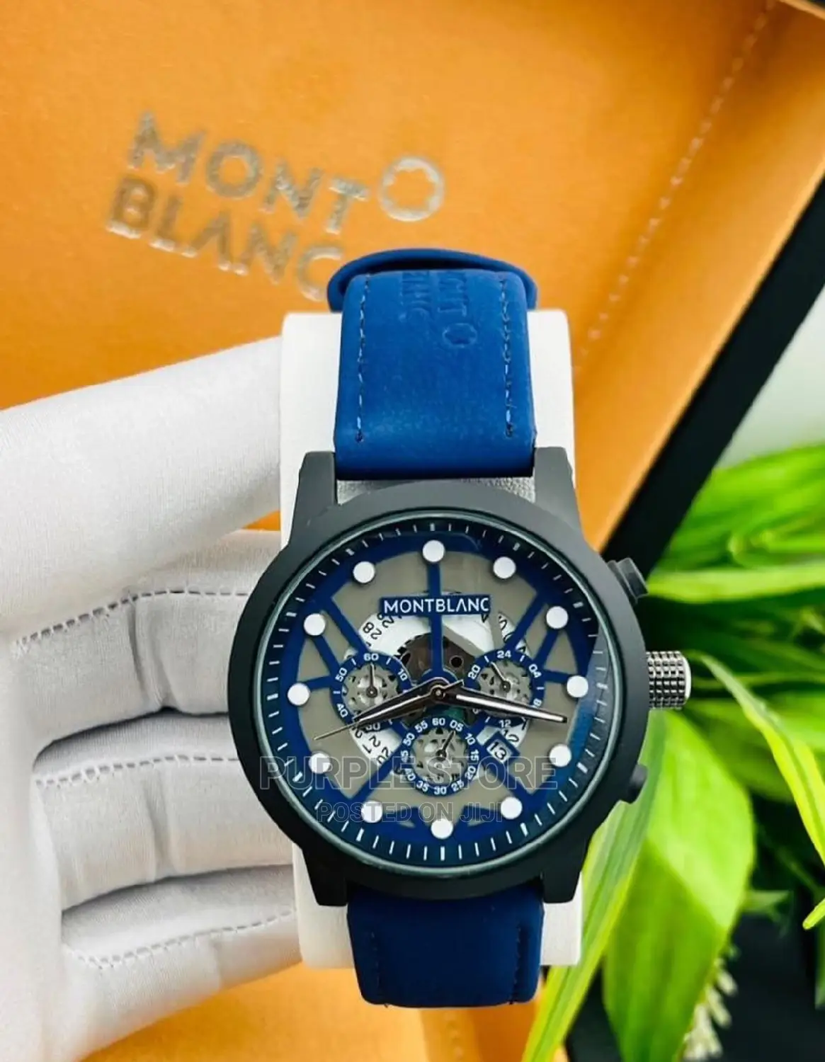 Mont Blanc~Blue~Leather