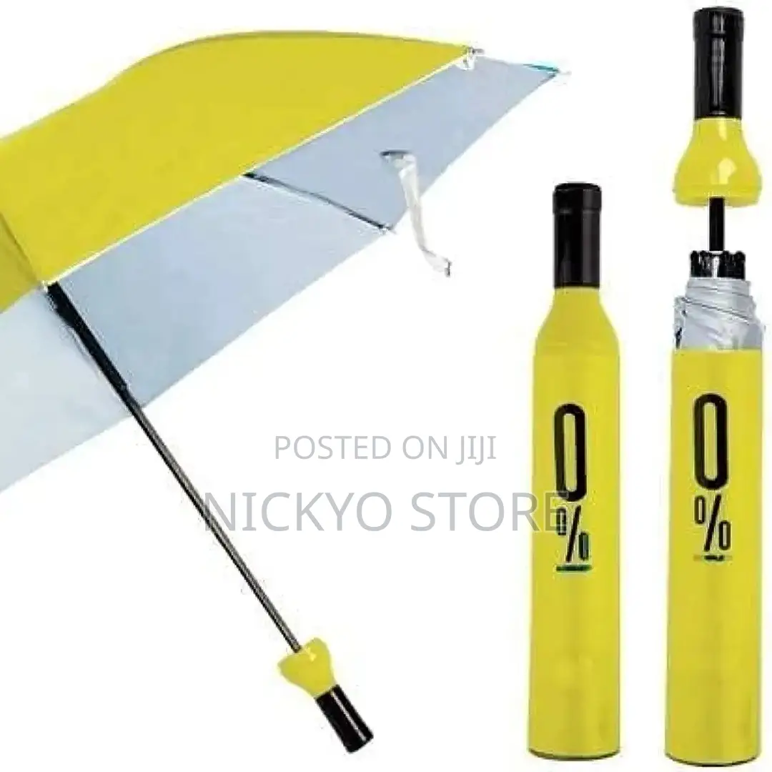 Bottle Umbrella Windproof Double Layer With Bottle Cover