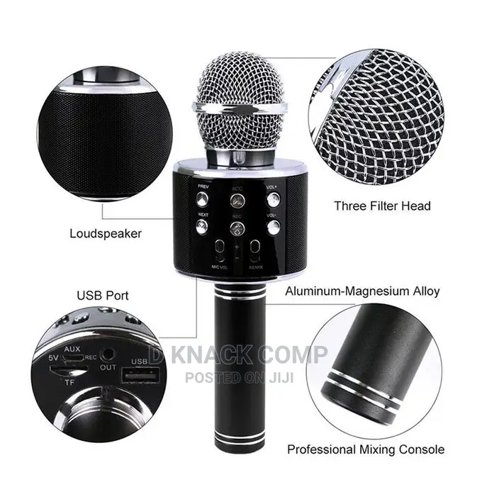 Wireless Karaoke Microphone Portable Bluetooth