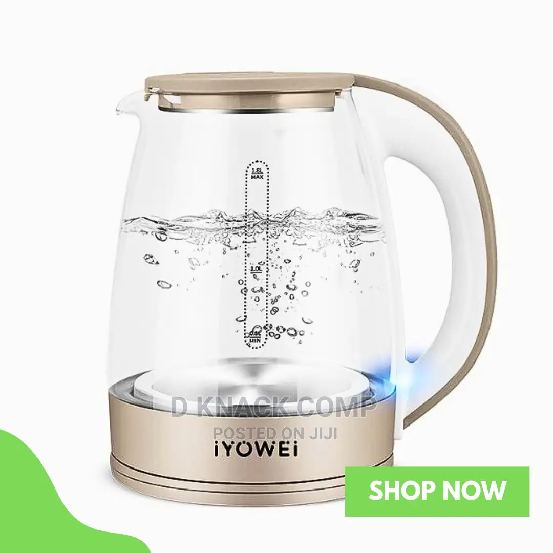 1.8 Liters 1500w Glass Electric Kettle