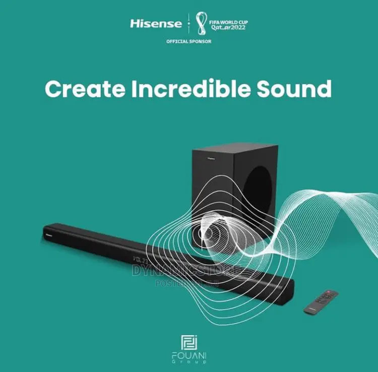 Hisense Hs212 2.1ch 120w Soundbar With Wireless Subwoofer