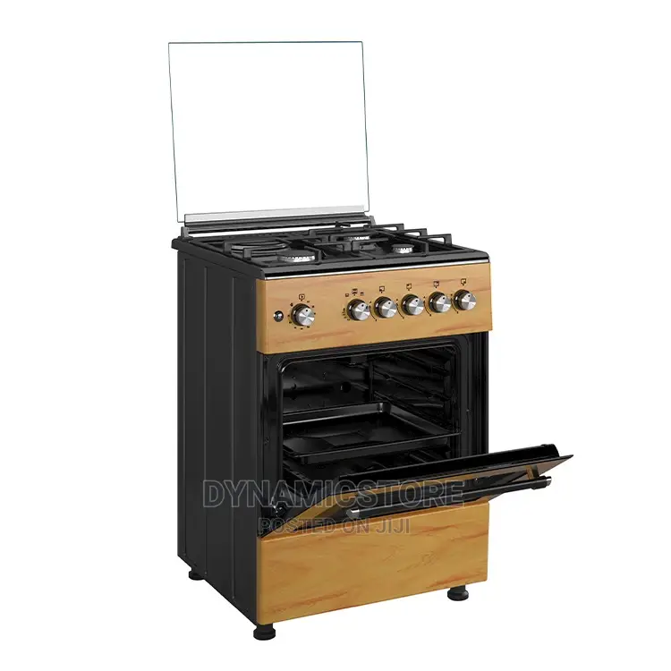 Maxi 60*60 (3+1) Burner Gas Cooker Wood Tr