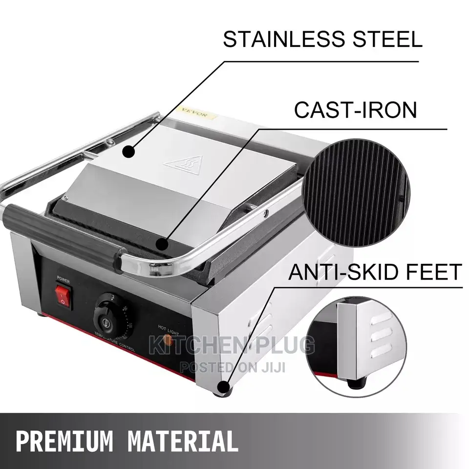 Commercial Electric Single Sandwich Griller,