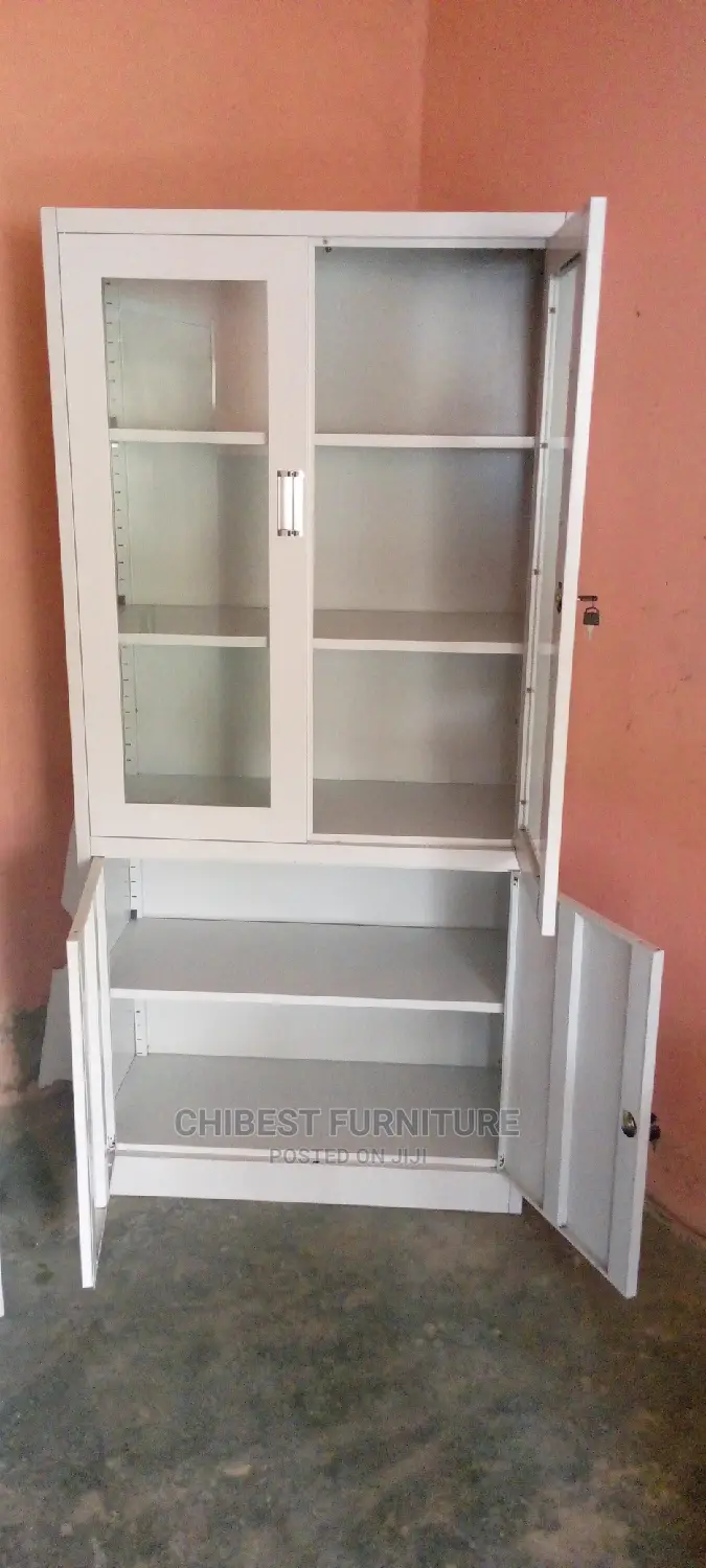 Standard Metal File Cabinet With Glass
