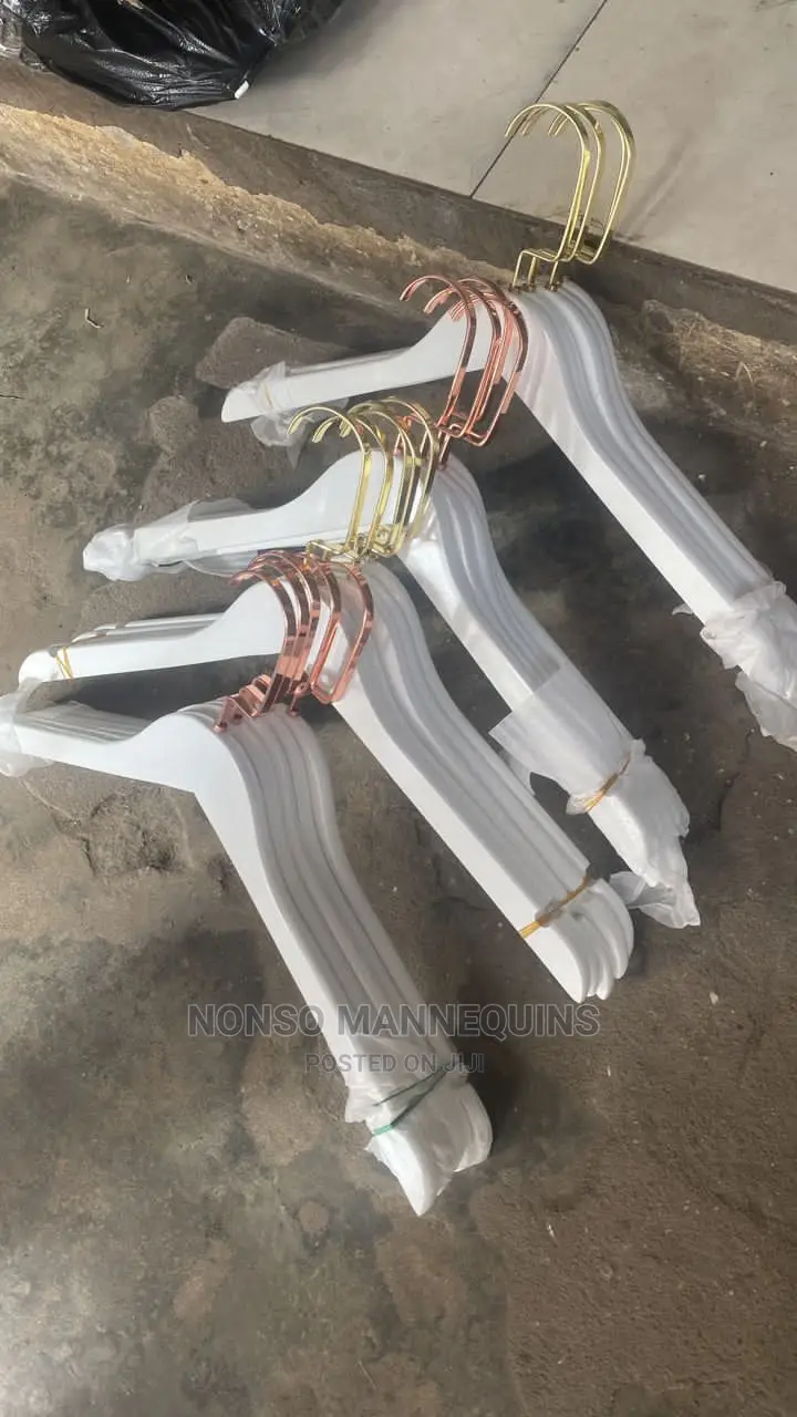 White and Gold White and Rose Gold Hangers