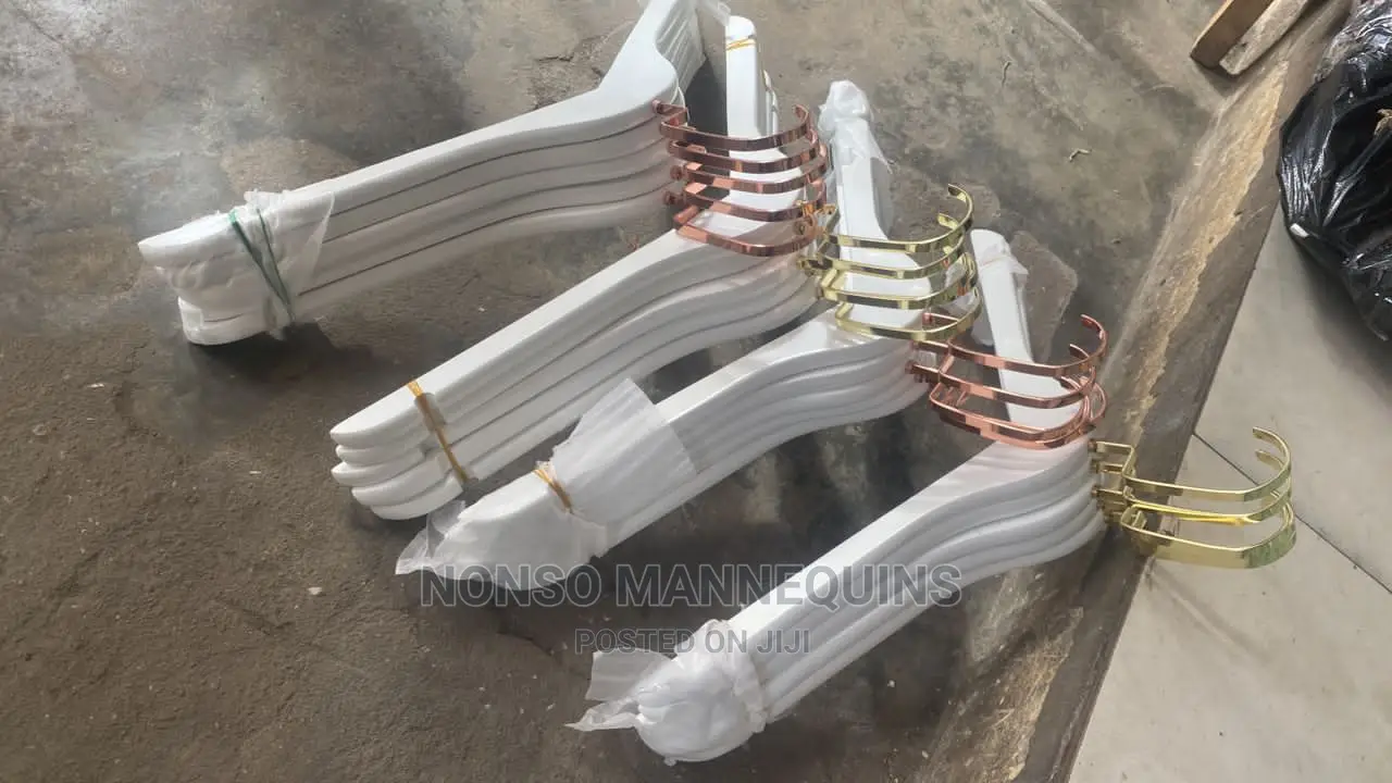 White and Gold White and Rose Gold Hangers