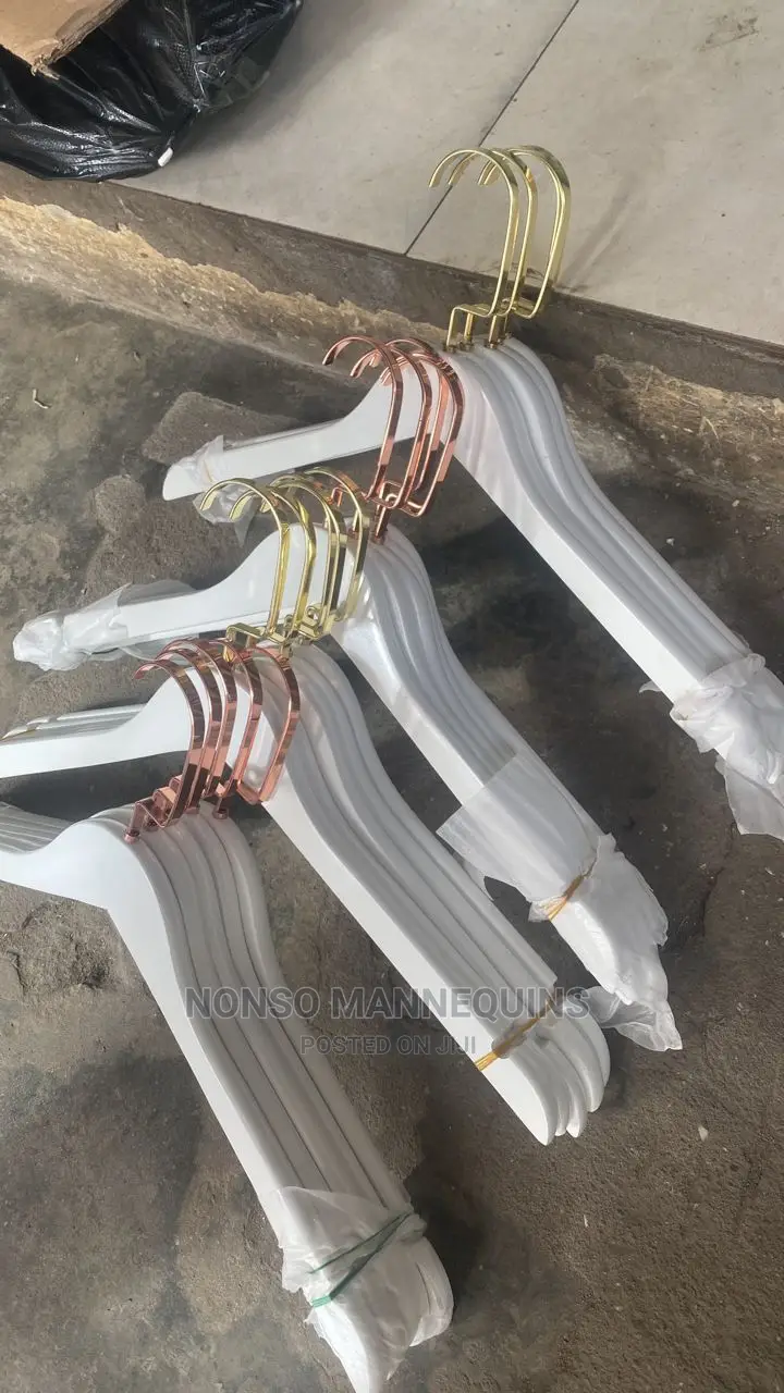 White and Gold White and Rose Gold Hangers