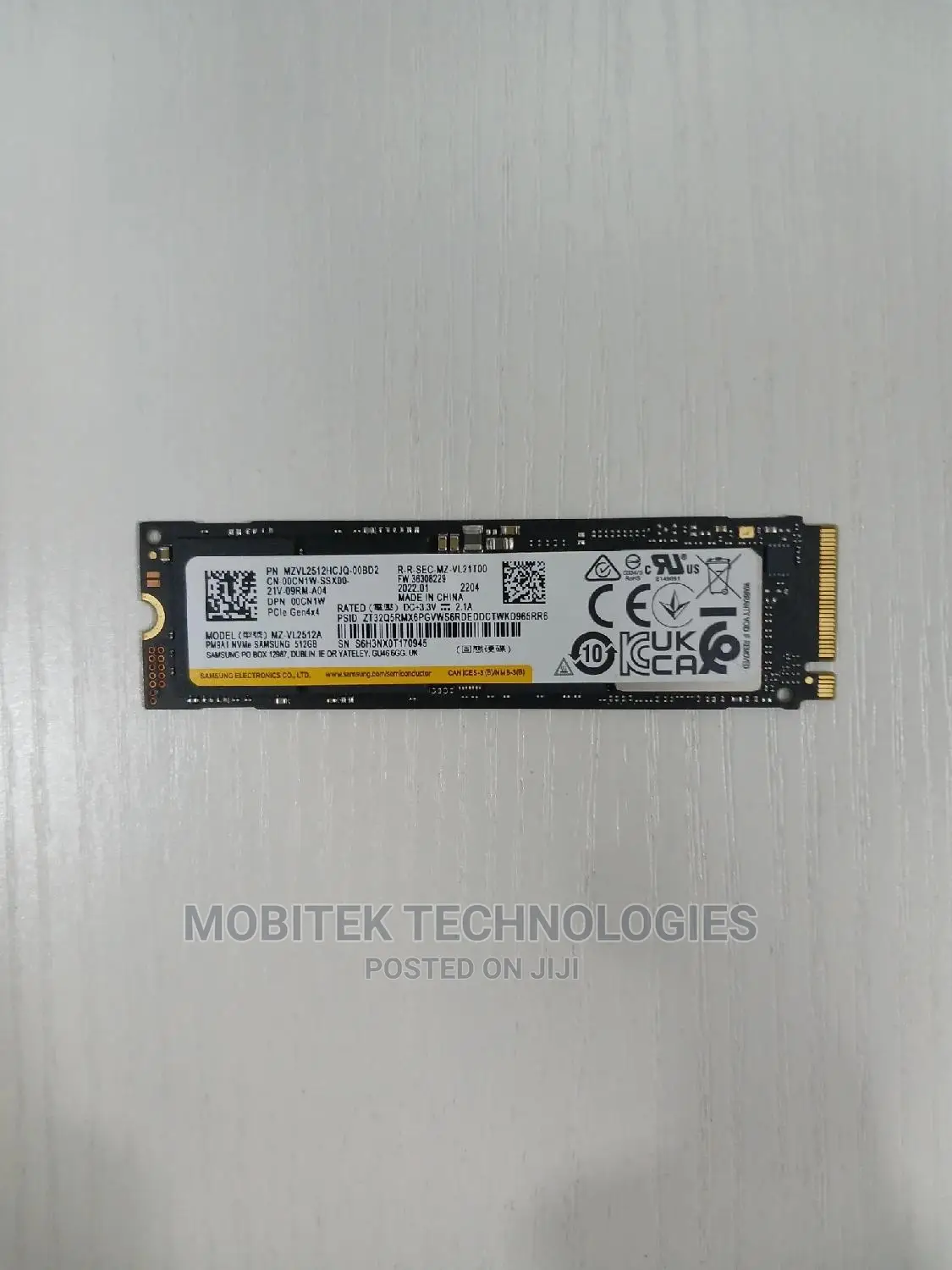 512gb Samsung Ssd M.2 Nvme Pcie Gen4 X4 Solid State Drive