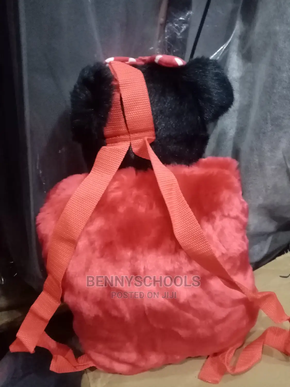 Red and Black Mini Mouse Teddy Bag
