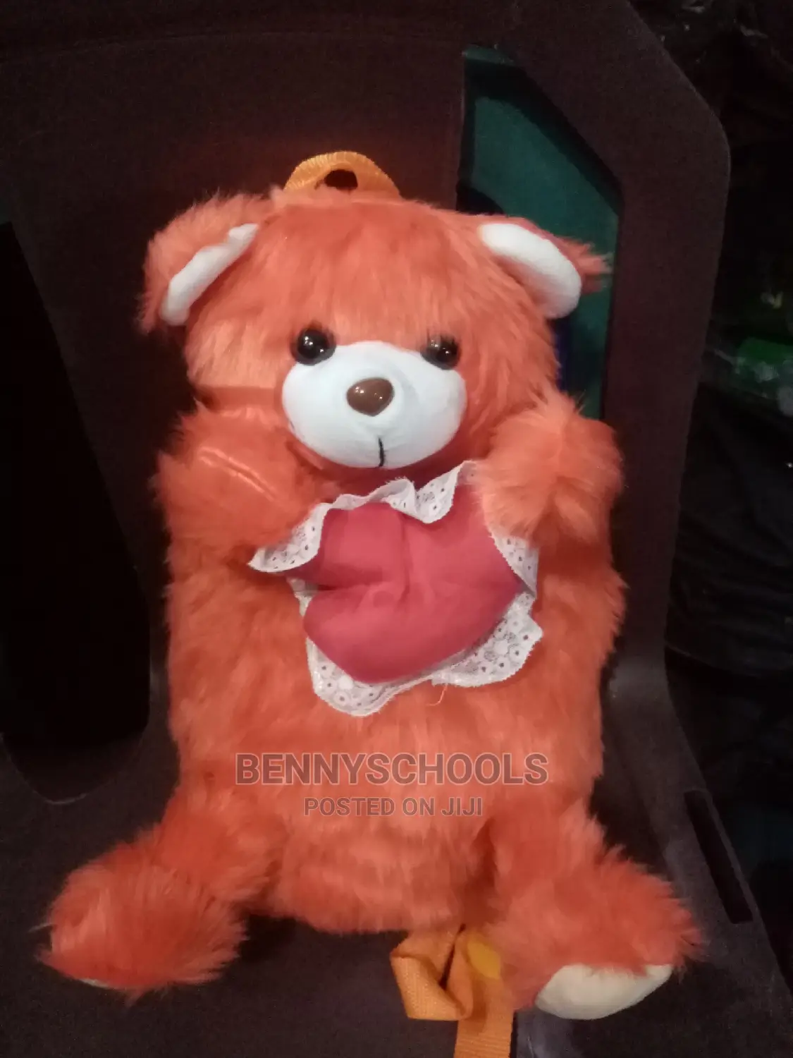 Orange Teddy Bag and Backpack