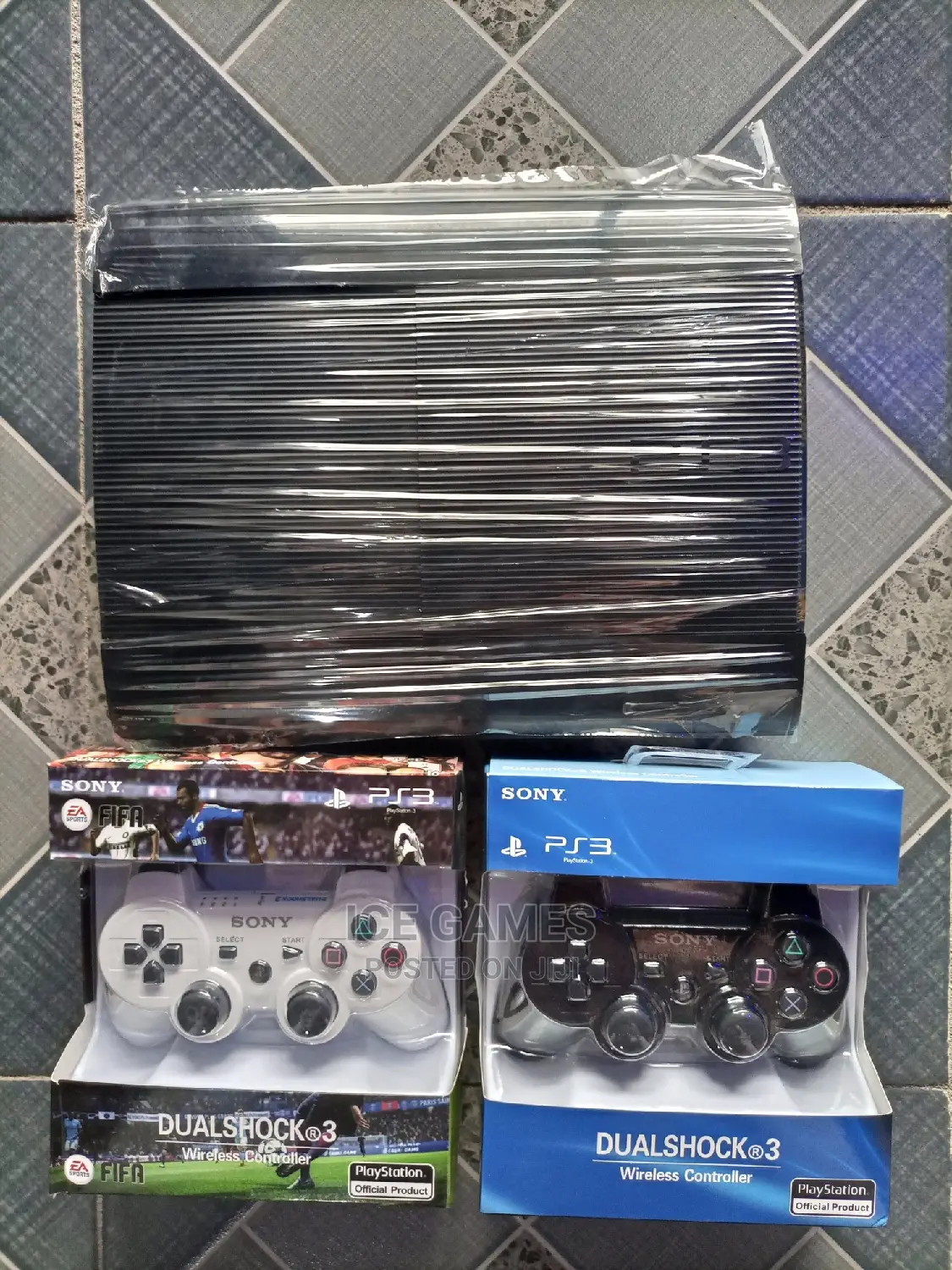 Ps3 Super Slim With 2 Controllers and 12 Games Installed