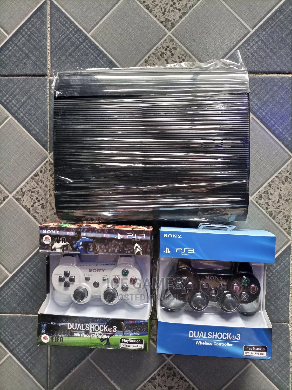 Ps3 Super Slim With 2 Controllers and 12 Games Installed
